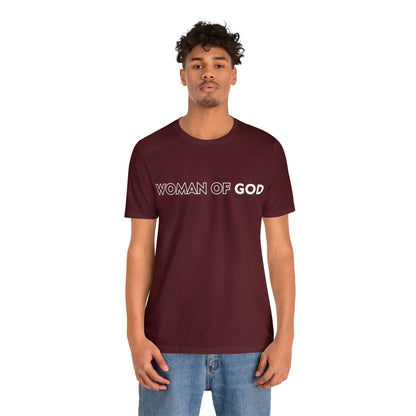 Unisex Jersey Short Sleeve Tee- Woman Of God